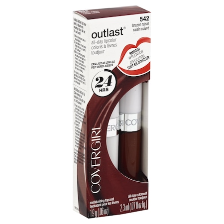 Covergirl Outlast All Day Lipcolor 542 Brazen Raisin 1 Kit 549908